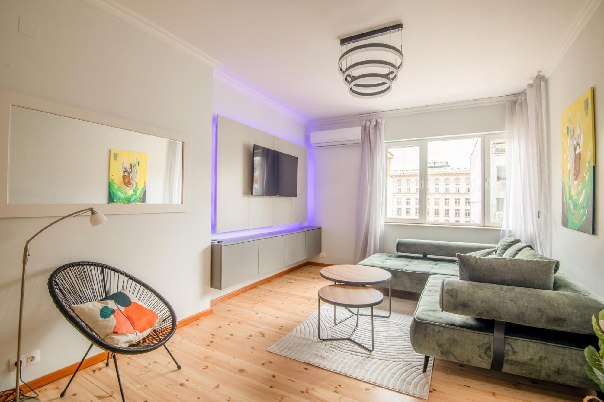 A Luxurious 2 Bedroom Apartment In Center Sofya Dış mekan fotoğraf
